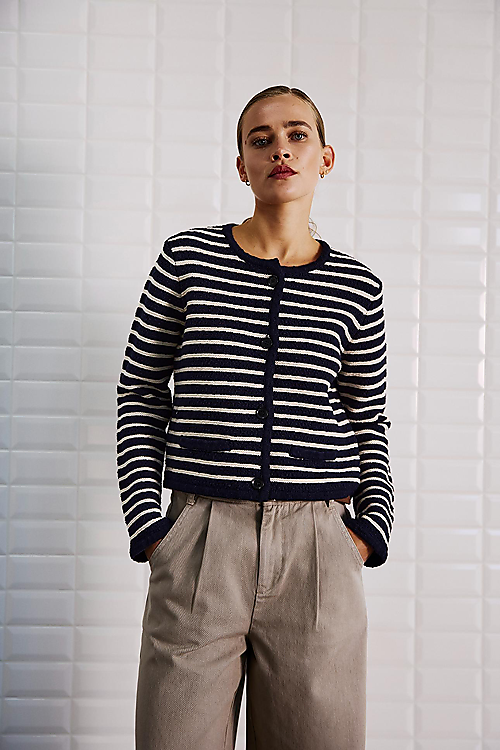 Merian Strickjacke - Navyblau