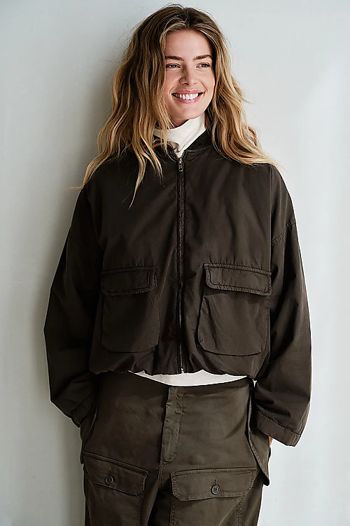 Cargo Jacke - Braun