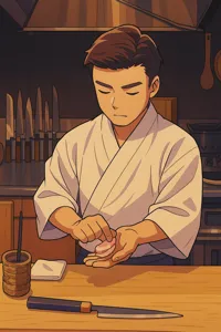 鮨ひみつの店主