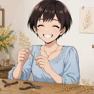 ノンタン🌼ワイヤークラフトフラワーHM