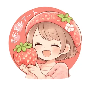 いちごまま🍓手形アート🎨canva