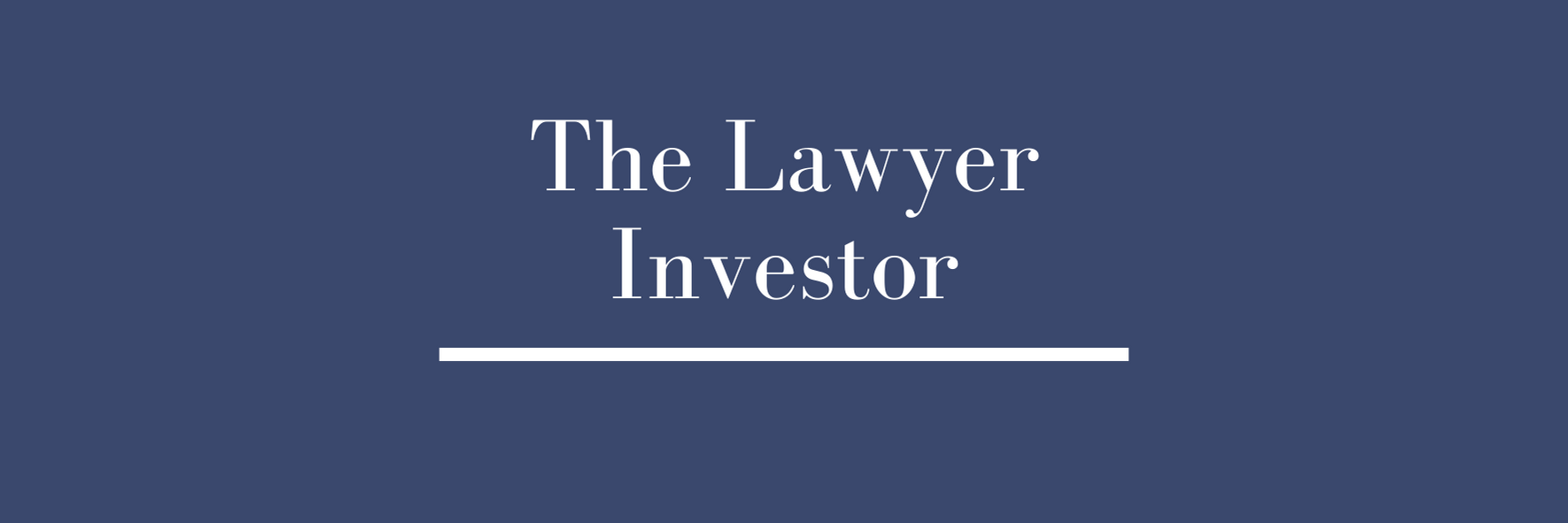 The Lawyer Investor