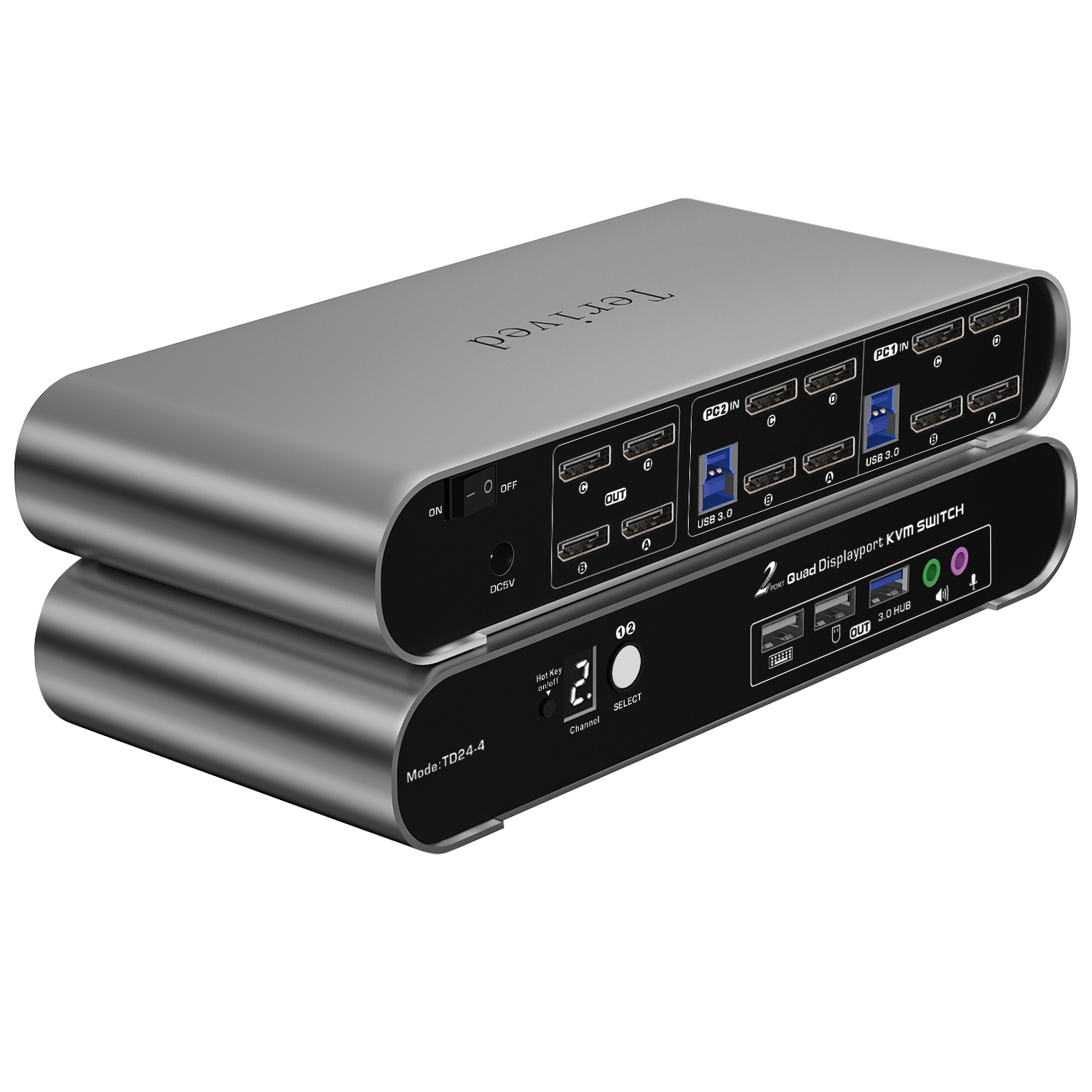 2ポート DP USB 3.0 KVMスイッチ トリプルモニター TD23-4 Amazon.co.jp: Terived 2ポート DP USB 3.0 KVMスイッチ