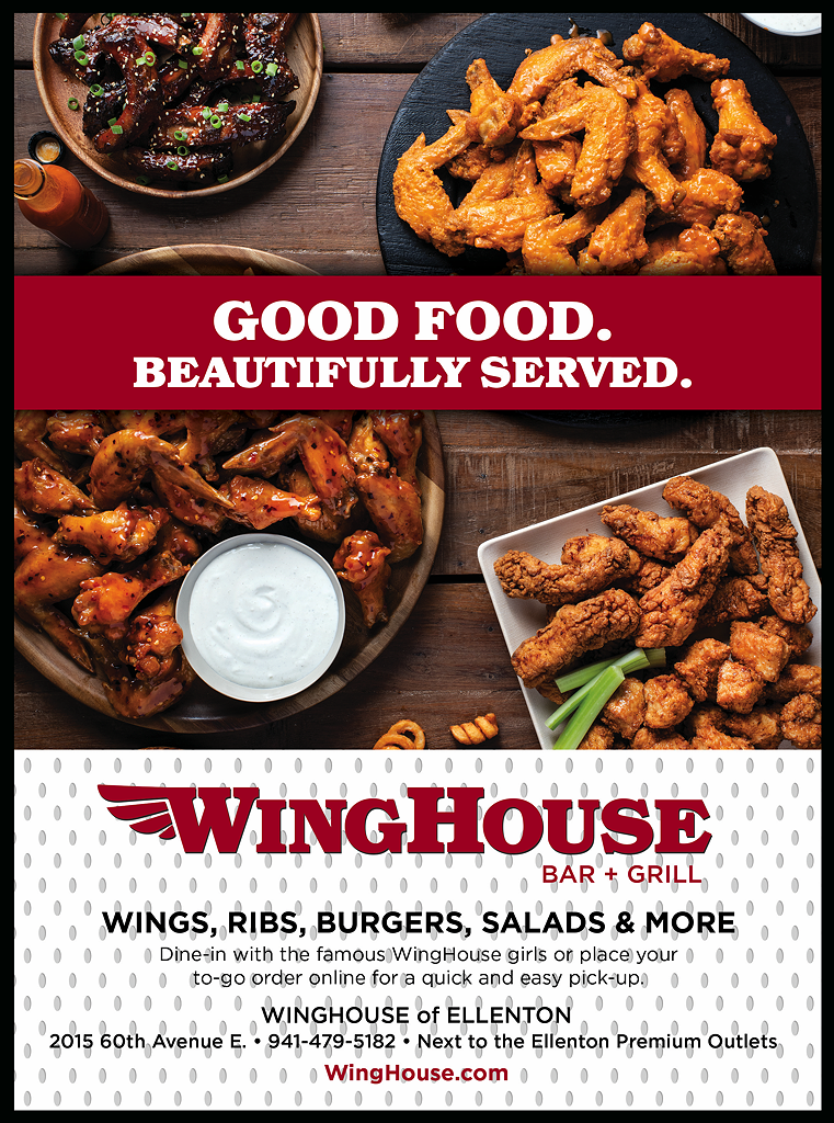 The WingHouse Bar & Grill  Good food. Beautifully served.