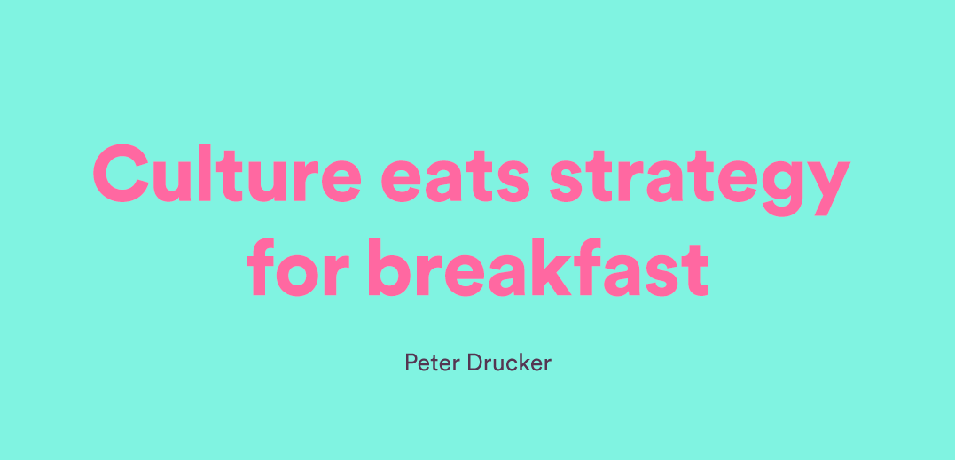 Culture eats strategy for breakfast