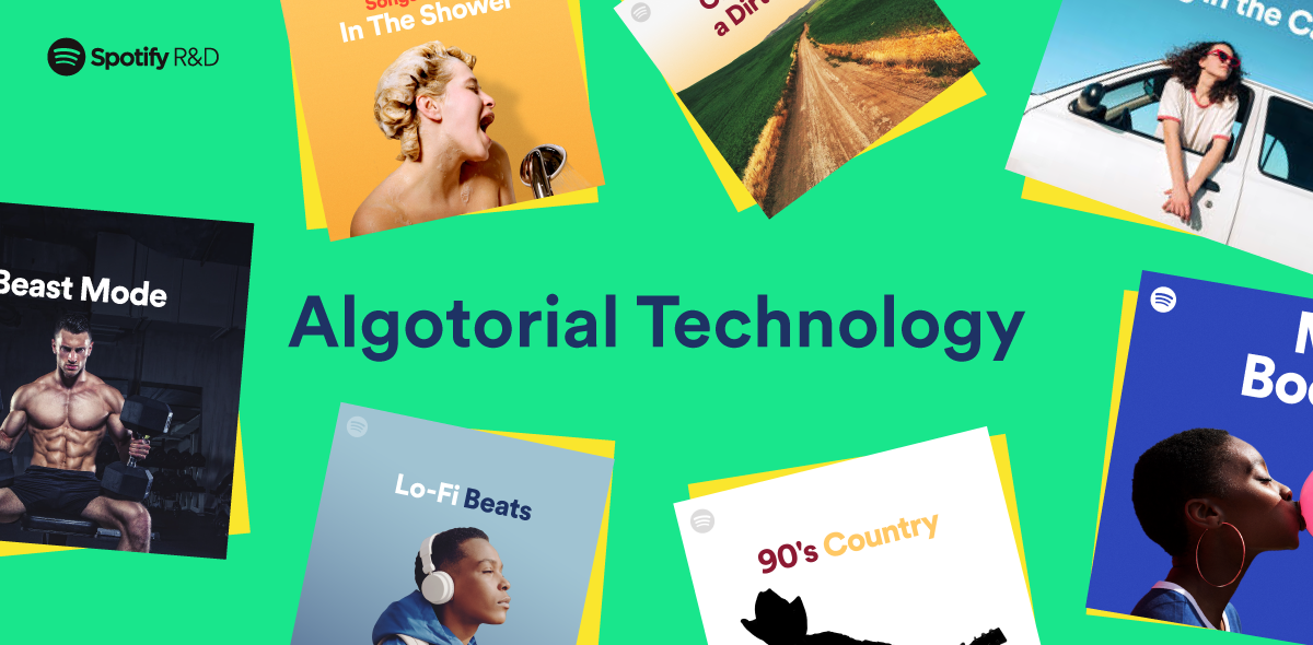Algotorial Technology Header image with playlist cover art