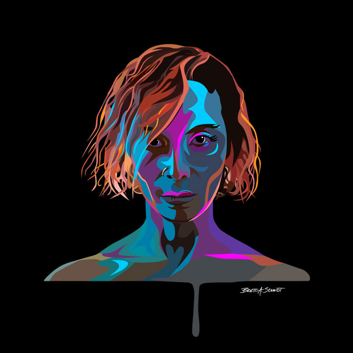 Portrait Render Adobe Illustrator Music Artist Cover