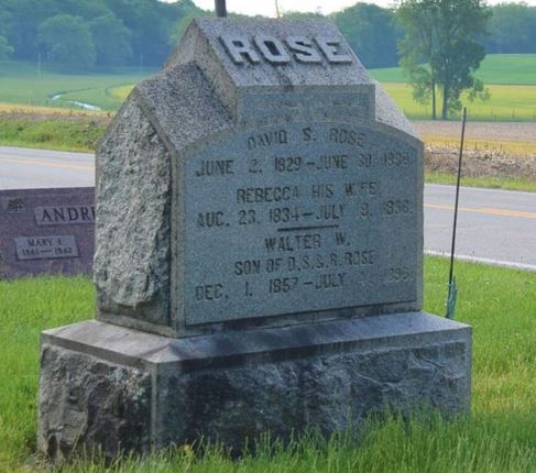 Gravestone of murdered family at Pleasant Valley Cemetery