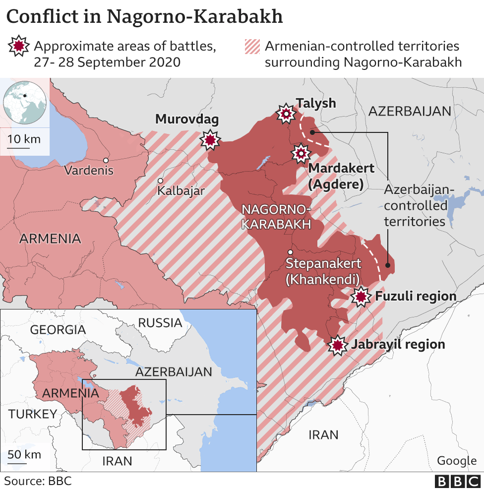 A GUERRA NAS MONTANHAS DO CÁUCASO: O CONFLITO ENTRE ARMÊNIA E AZERBAIJÃO  PELA REGIÃO DE NAGORNO-KARABAKH - Dois Níveis