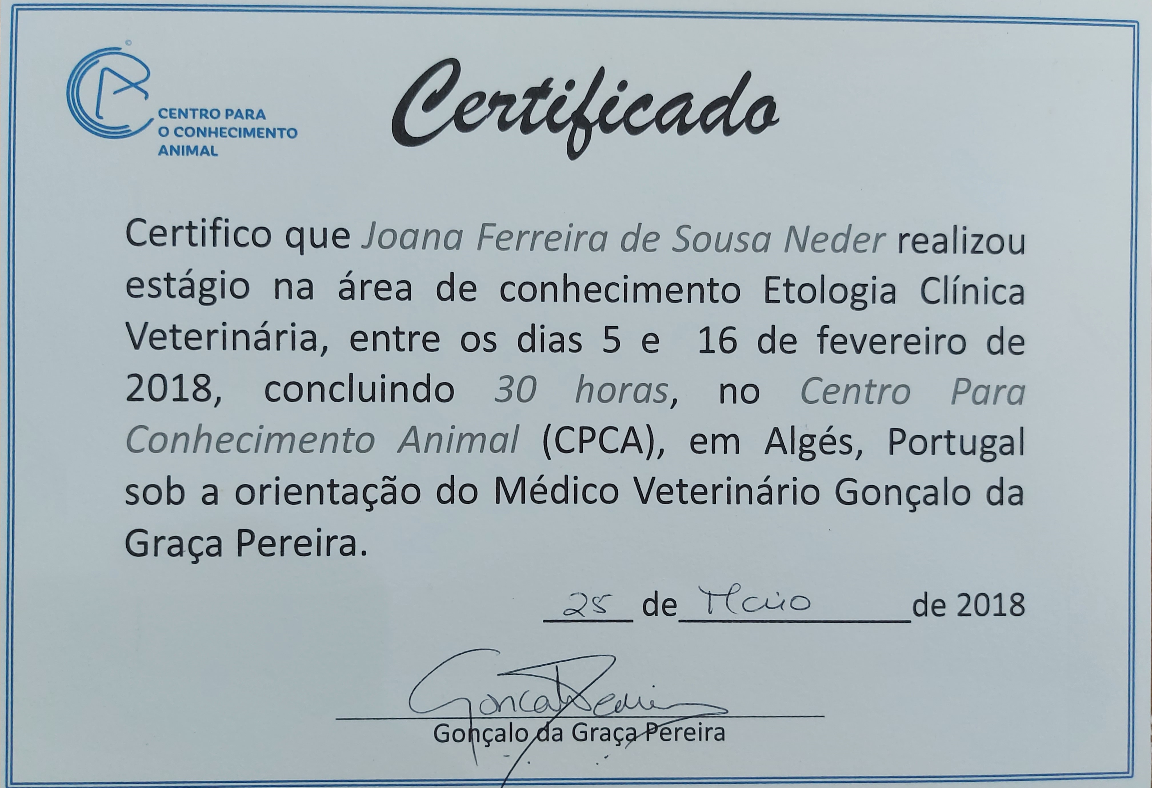 Certificado Cães e Gatos - Anestesiologia Veterinaria -  SeteCertificados.com - Studocu