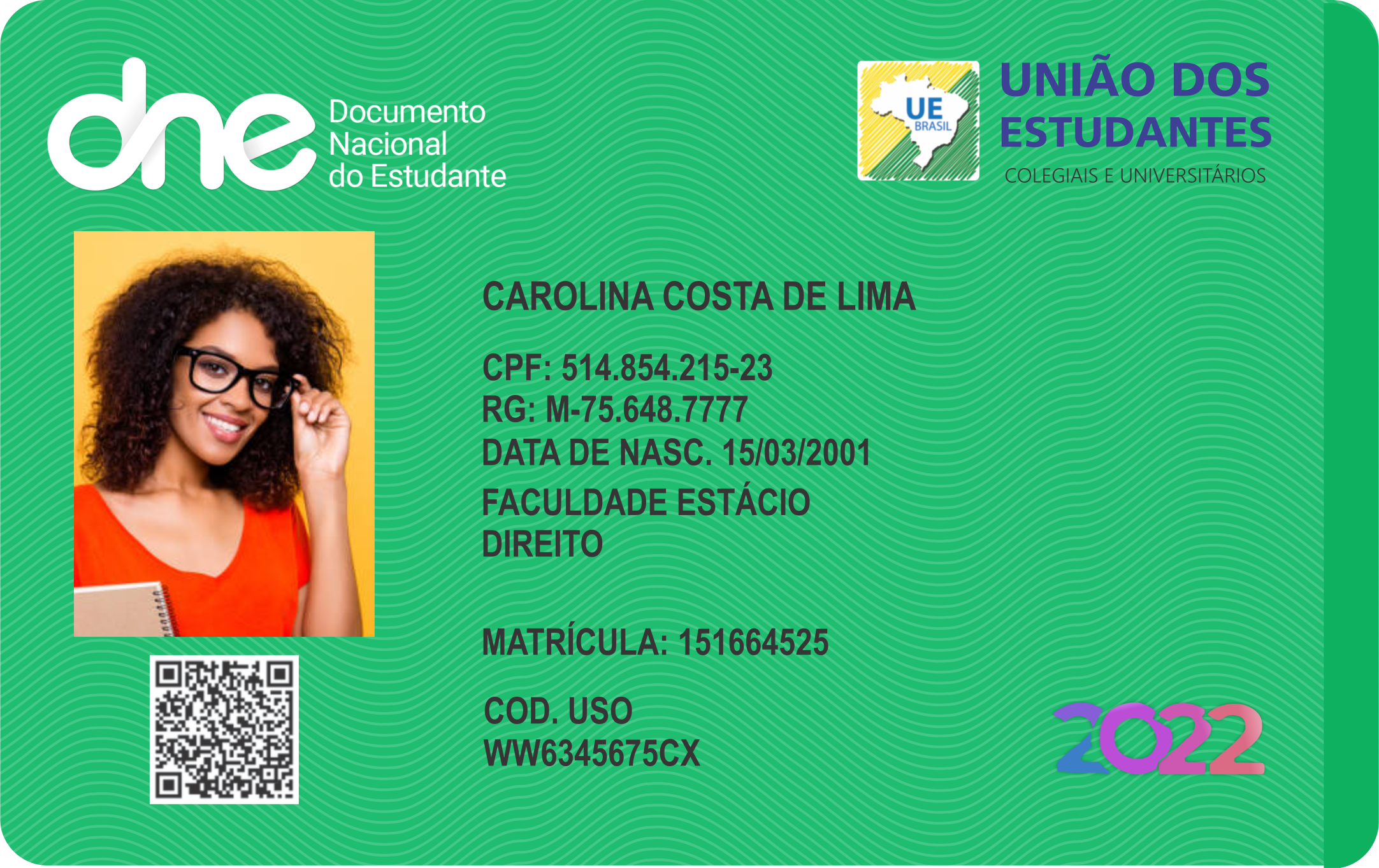 Carteira Nacional dos Estudantes - Documento do Estudante 2023 Carteirinha  de estudante 2023 a carteirinha oficial da Meia-entrada