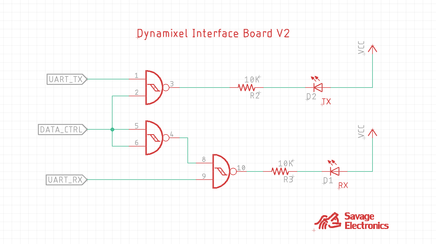 Dynamixel Interface LED controller