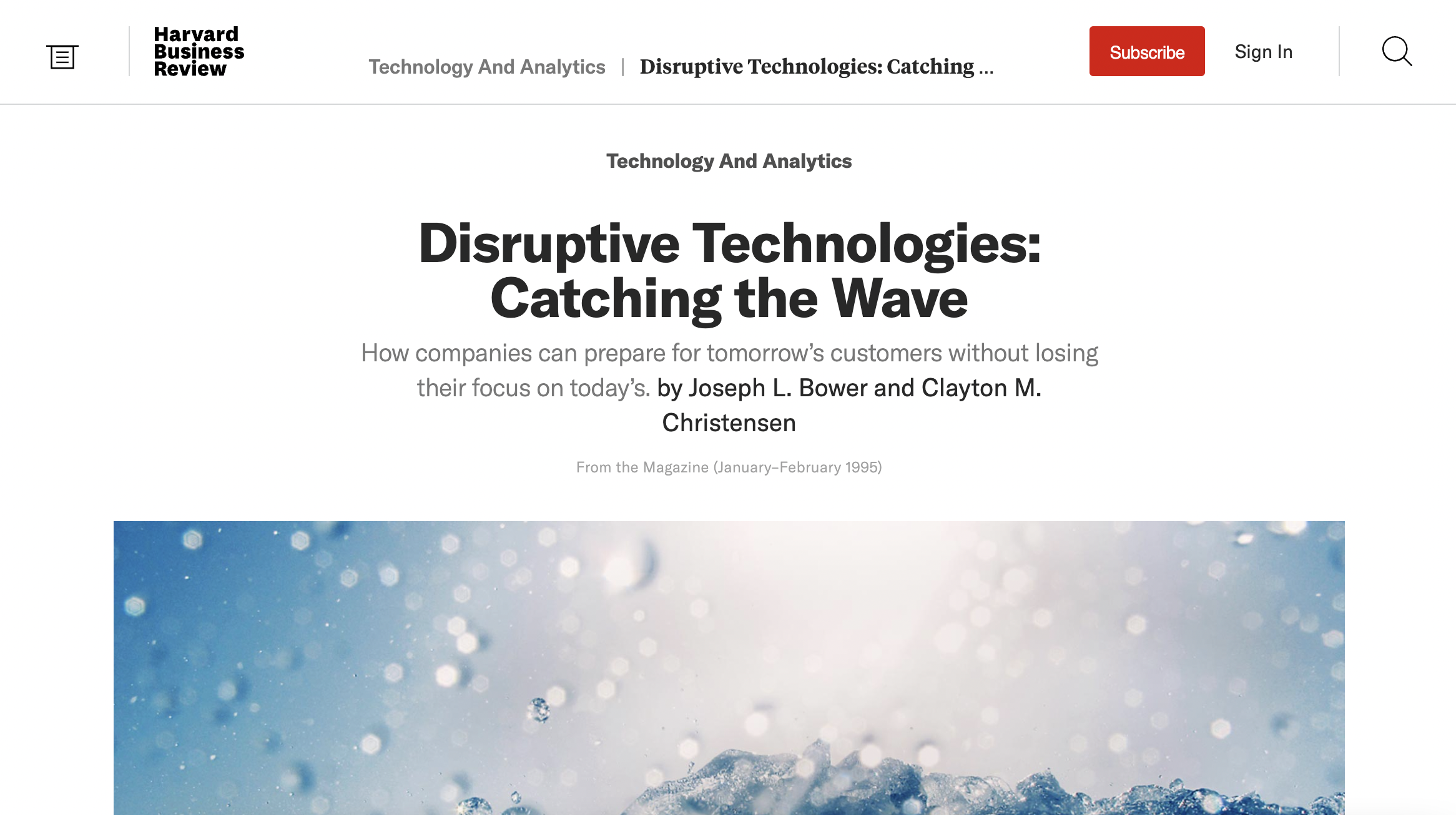 case study disruptive technology