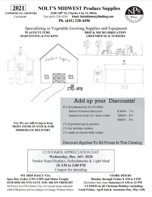 Nolts Greenhouse Supplies – Sustainable Market Farming