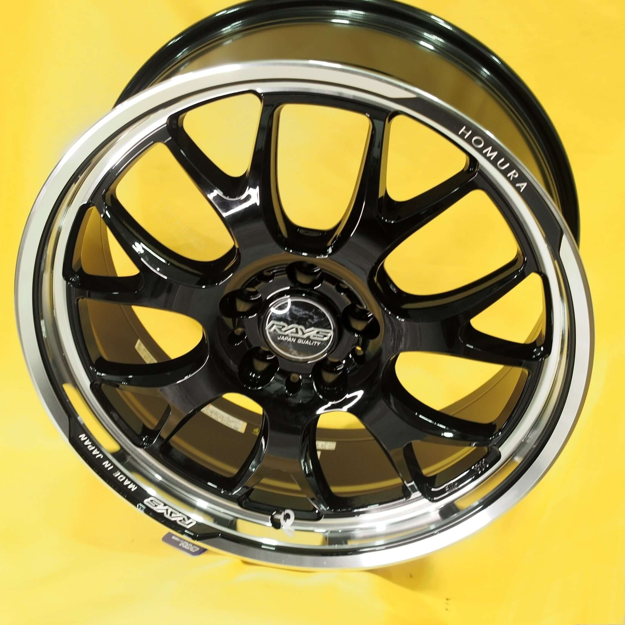 Rays Homura 2x7RA | Glossy Black/Rim DMC(BAJ)