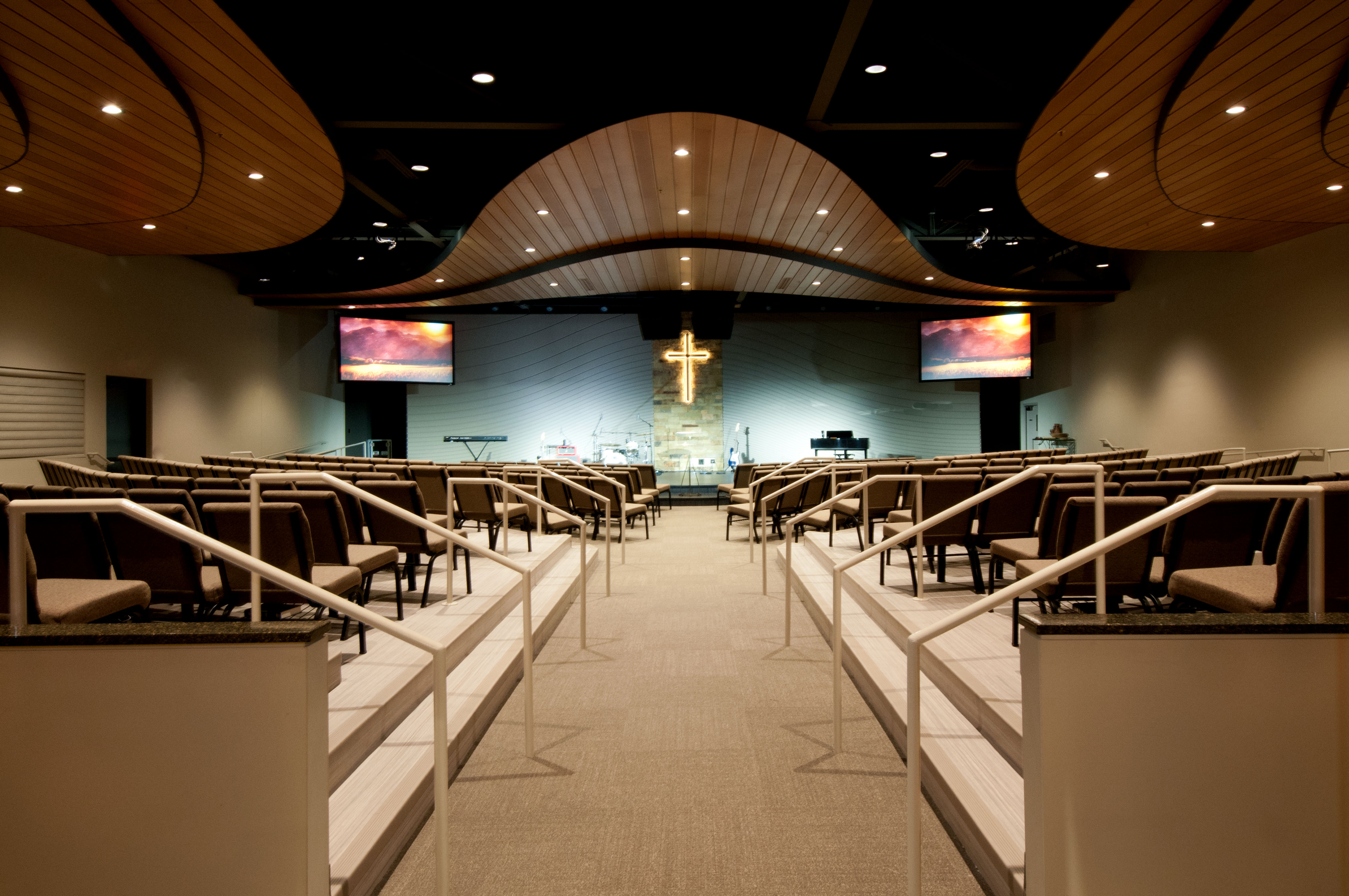 contemporary church sanctuary