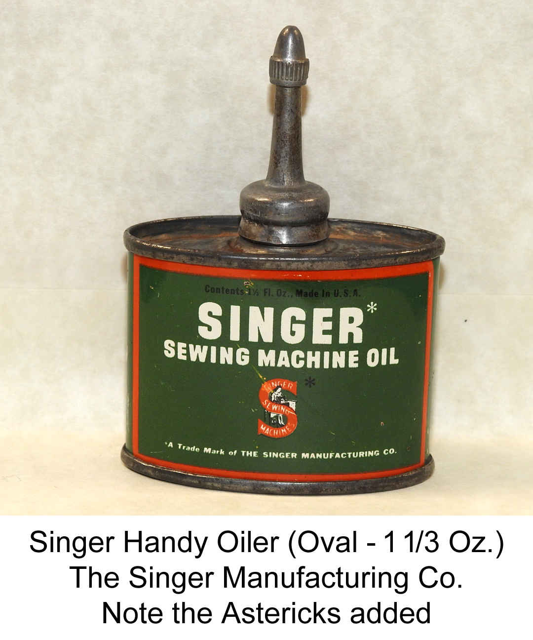 Singer Oil Can -  UK