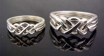 Silver Puzzle Rings