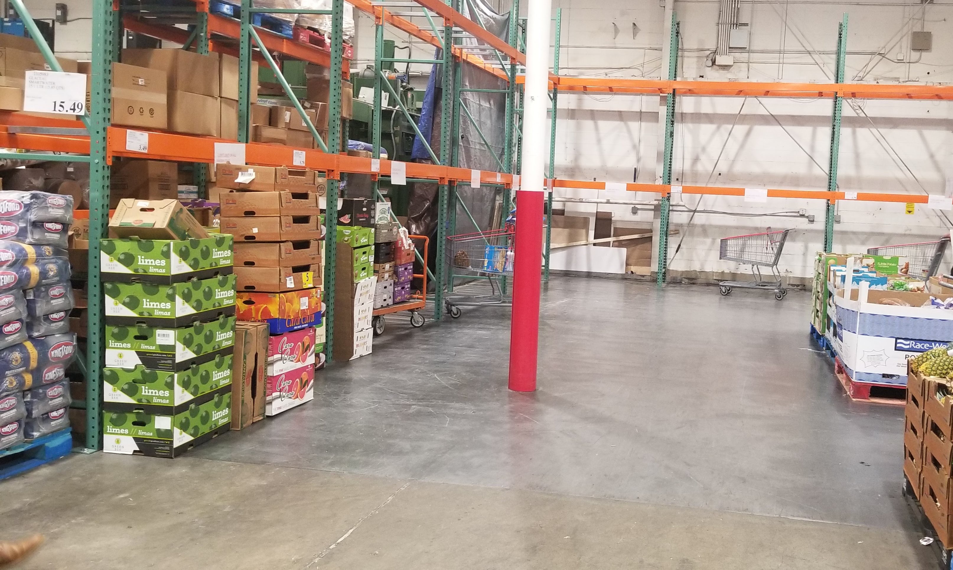 Empty Costco Shelves