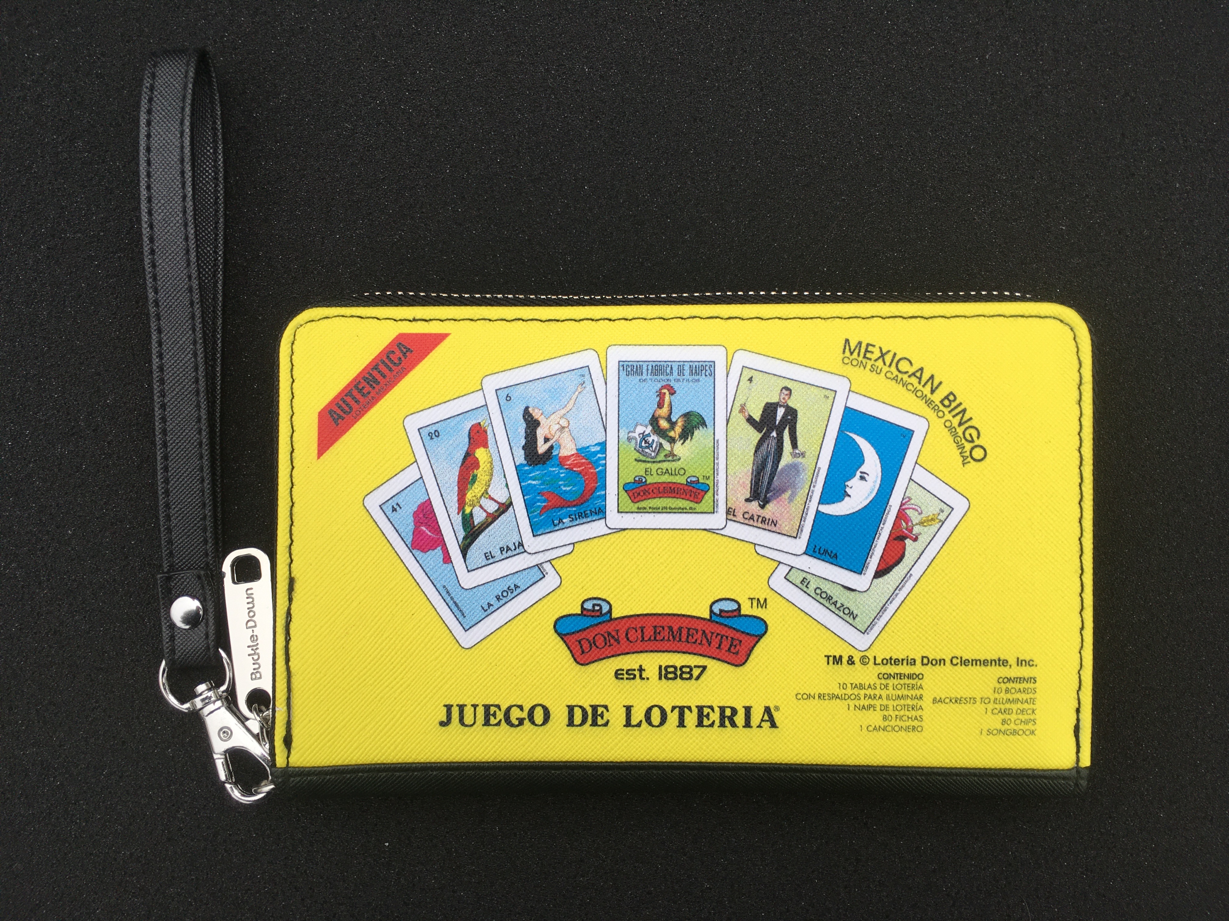 Mexican Bingo Lotería Badge Reel, La Dama, Rosa, Estrella, Sol