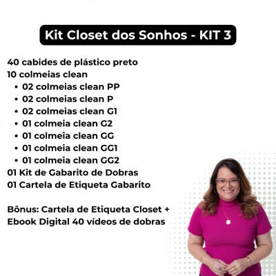 KIT CLOSET DOS SONHOS - KIT3
