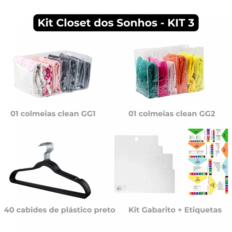 KIT CLOSET DOS SONHOS - KIT3