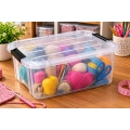 Caixa Organizadora Transparente Top Box 15 lts 39,5x29x19cm - MLTB1380
