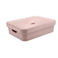 Caixa Organizadora Cube 16L Com Tampa 45x35,5x13cm Rosa OUCC550RSDF Caixa Organizadora Cube 16L Com Tampa 45x35,5x13cm Rosa OUCC550RSDF