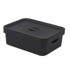 Caixa Organizadora Cube 10.5L Com Tampa 36,5x27,5x13cm Preta OUCC350PTF Caixa Organizadora Cube 10.5L Com Tampa 36,5x27,5x13cm Preta OUCC350PTF