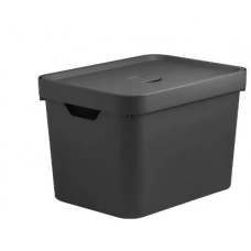 Caixa Organizadora Cube 18L Com Tampa 36x27x24,5cm Preto OUCC450PTF Caixa Organizadora Cube 18L Com Tampa 36x27x24,5cm Preto OUCC450PTF