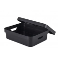 Caixa Organizadora Cube 16L Com Tampa 45x35,5x13cm Preta OUCC550PTF