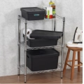 Caixa Organizadora Cube 16L Com Tampa 45x35,5x13cm Preta OUCC550PTF