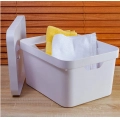 Caixa Organizadora Cube 32L Com Tampa 46x36x24,5cm Branca OUCC650BCF