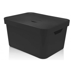 Caixa Organizadora Cube 32L Com Tampa 46x36x24,5cm Preto OUCC650PTF Caixa Organizadora Cube 32L Com Tampa 46x36x24,5cm Preto OUCC650PTF