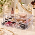 Caixa Organizadora Elegance com 2 Gavetas - 21,5x12x5x5cm - PRMT1090