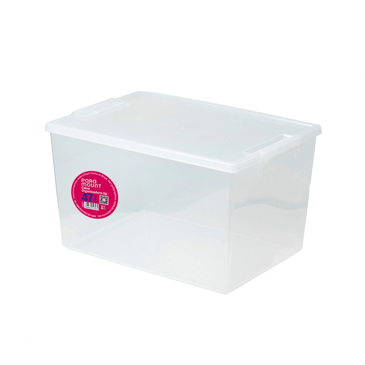 Caixa Organizadora Transparente UP 47l 54x37x31cm - PRMT3597