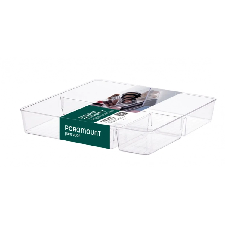 Organizador Diamond com Divisórias - 31x31x5cm - PRMT906