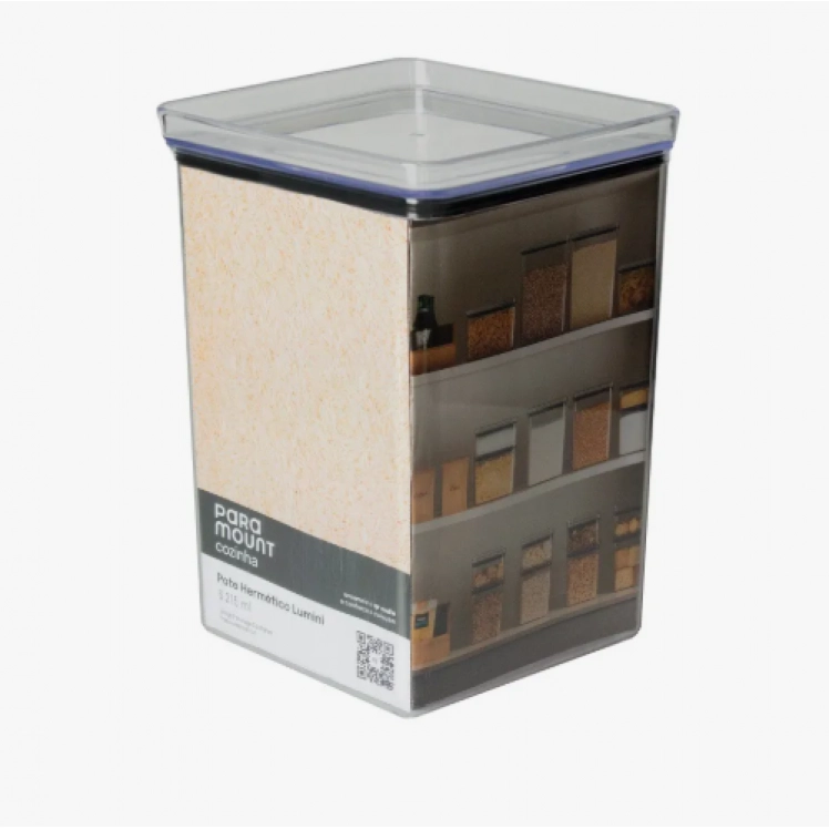 Pote Hermetico Lumini Quadrado 6.215ml 17,5x17,5x27cm - PRMT4647
