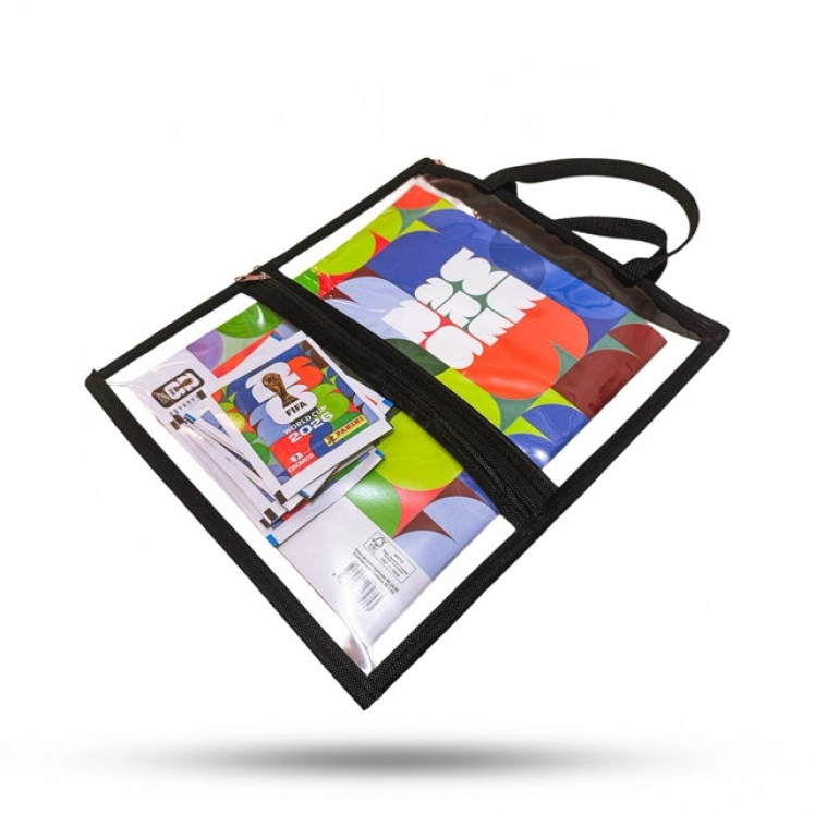 Bolsa de Plastico Album Copa com Zíper Preta - BPACOPA