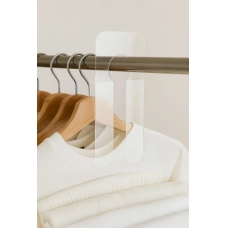 Separador de Cabide Flexivel Transparente - 5un Separador de Cabide Flexivel Transparente - 5un