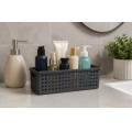 Cesto Organizador Quadratta 27X11x8cm Chumbo - PRMT4764