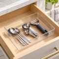 Organizador De Gavetas Largo Cristal M 23 x 15,3 x 5,6cm UD020015