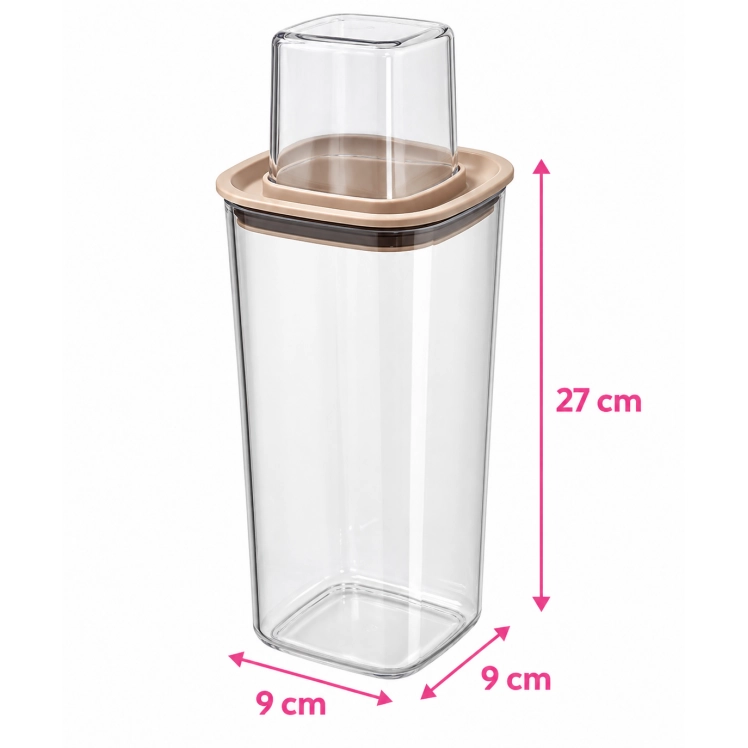 Pote Hermético Dosador 1500ml Avelã PHD15002