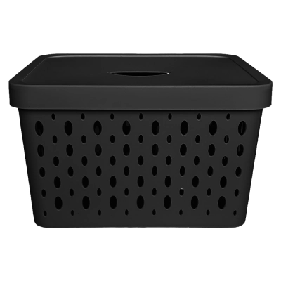 Caixa Organizadora 17 Litros Preta 34x27x21,5cm - CG0001