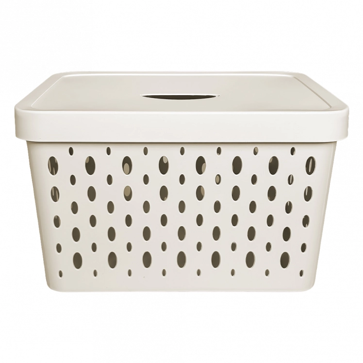 Caixa Organizadora 17 Litros Off-White 34x27x21,5cm - CG0003