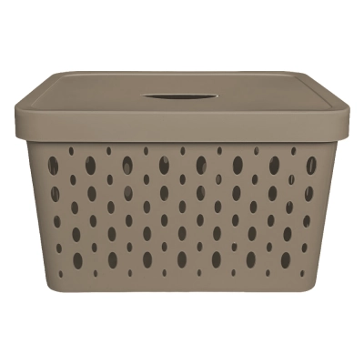 Caixa Organizadora 17 Litros Avelã 34x27x21,5cm - CG0005