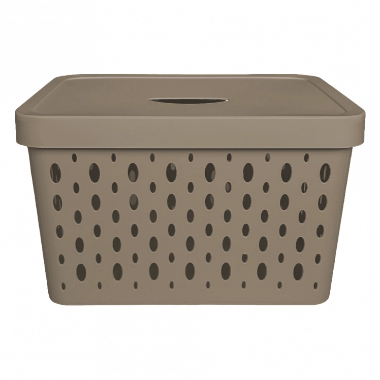 Caixa Organizadora 17 Litros Avelã 34x27x21,5cm - CG0005