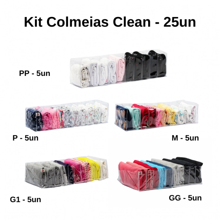 Kit Colmeia Organizadora Clean - 25 Unidades
