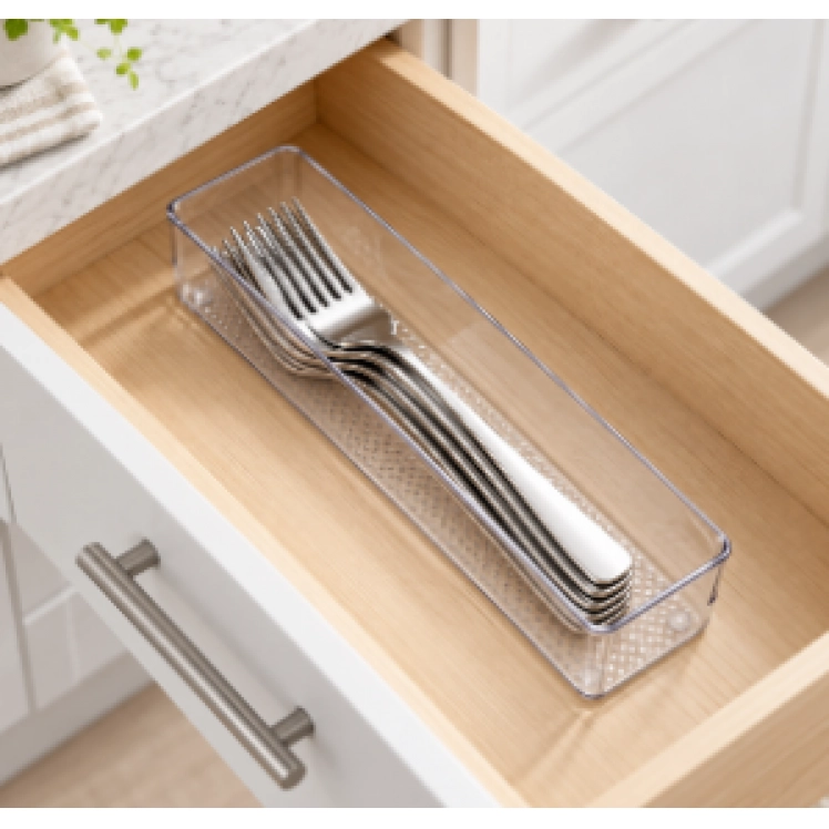 Organizador De Gavetas Estreito Cristal GG 30 x 7,7 x 5,6cm - UD020013