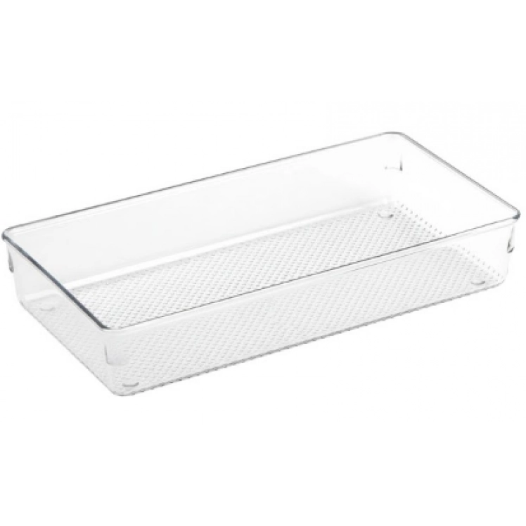 Organizador De Gavetas Largo Cristal M 23 x 15,3 x 5,6cm UD020015